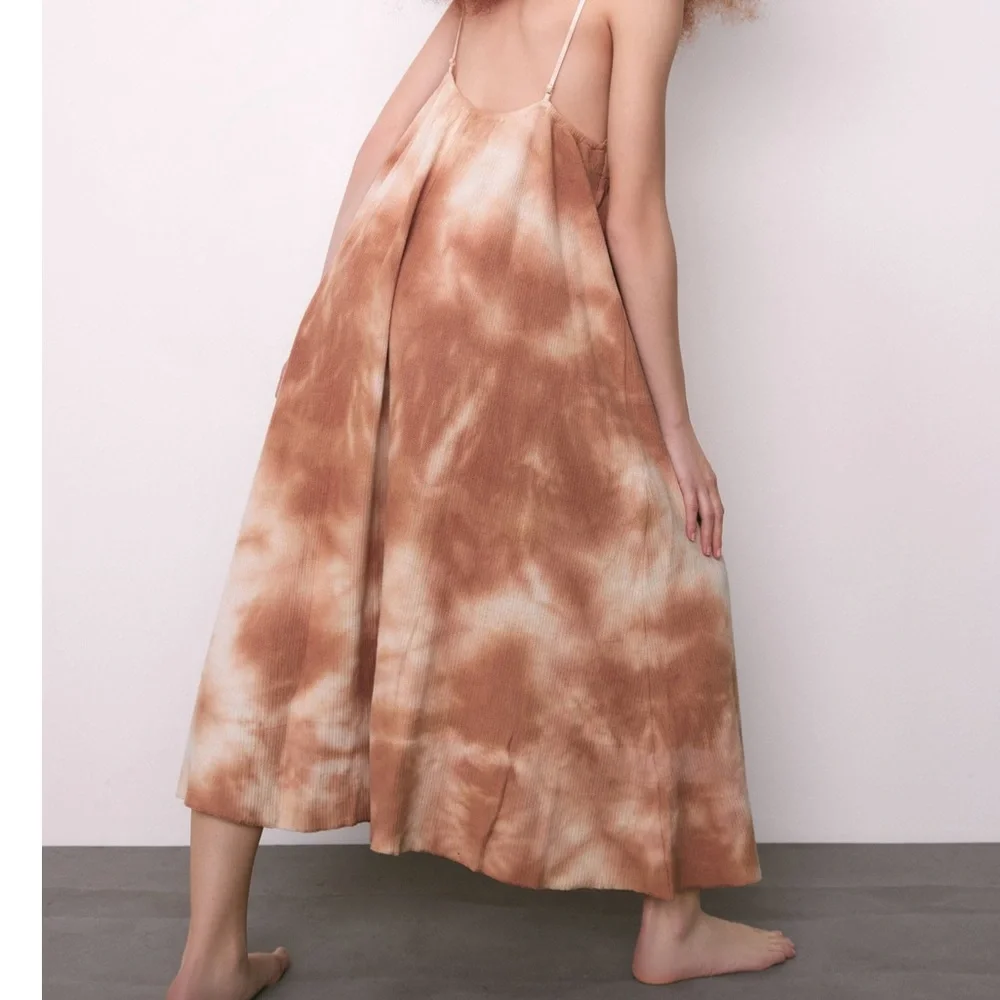 Zara Tie Dye MIDI/ Maxi Dress - Picture 4 of 12